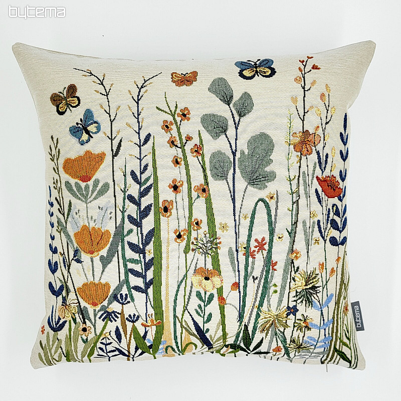 Housse de coussin tapisserie WILD MEADOW beige