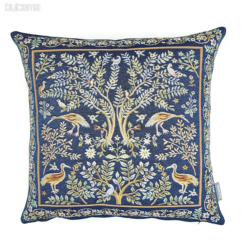 Housse de coussin tapisserie WILLIAM MORRIS bleu