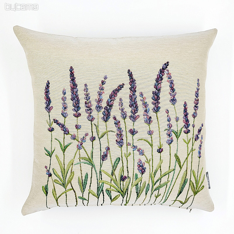 Housse de coussin tapisserie TIGES DE LAVANDE