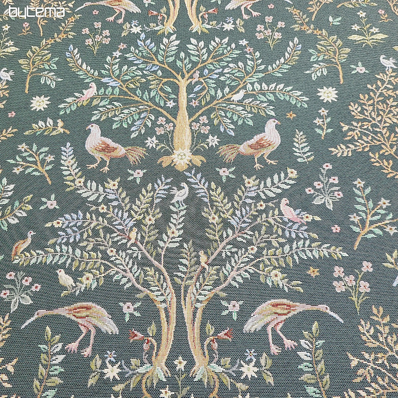 Tissu tapisserie WILLIAM MORRIS vert