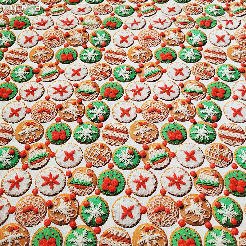 Tissu en coton TASSES GINGERBALL