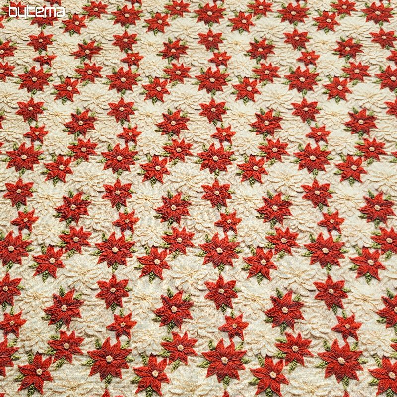 Tissu coton ÉTOILES DE NOËL MINI