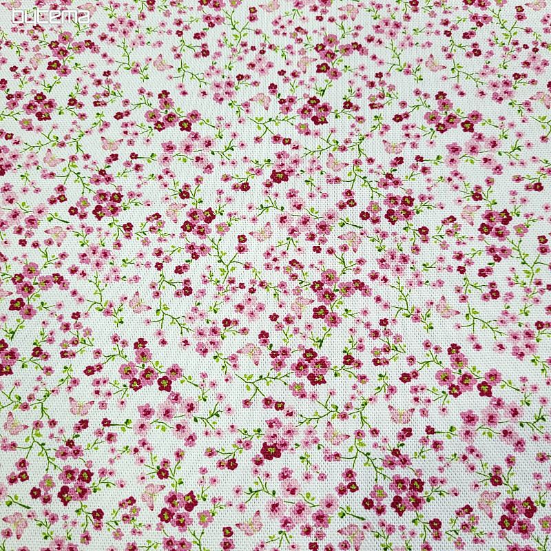 Tissu déco MARIPOSA rose
