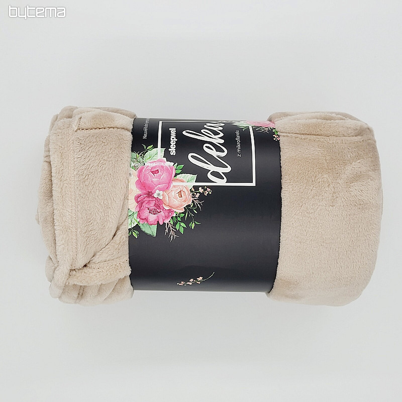 Couverture MICROFLANELLE BEIGE