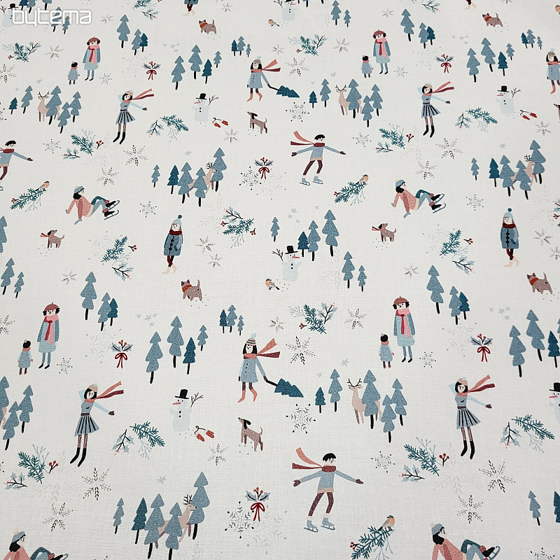 Tissu en coton RELAX D&#39;HIVER