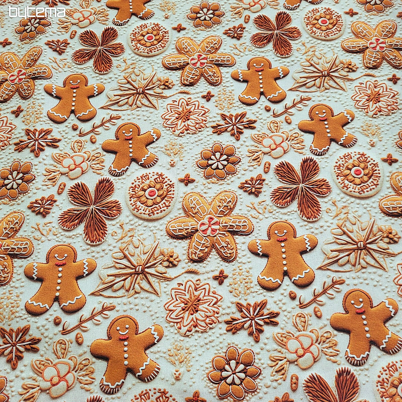 Tissu en coton PAIN D'ÉPICES