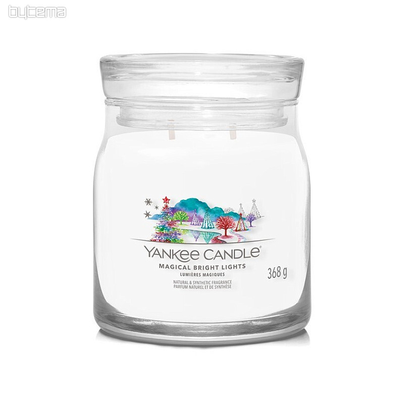 bougie parfum YC MAGICAL BRIGHT LIGHTS GLASS MEDIUM 2 mèches