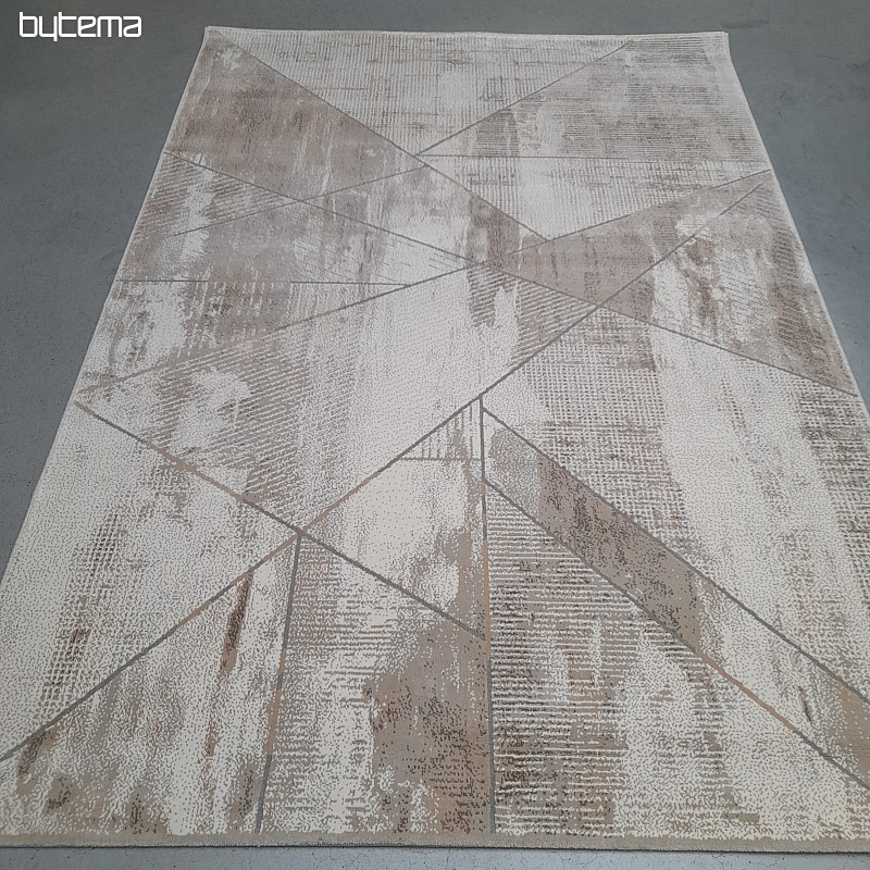 Tapis en pièces BOHO marron clair