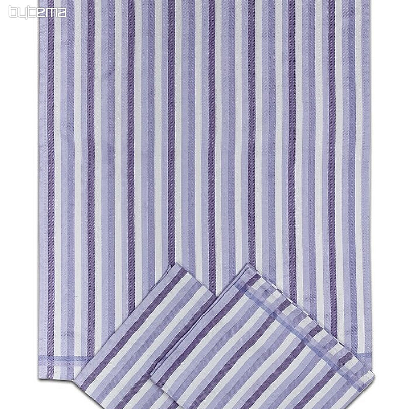 Serviettes Bambou RAYURES VIOLES 3 pcs