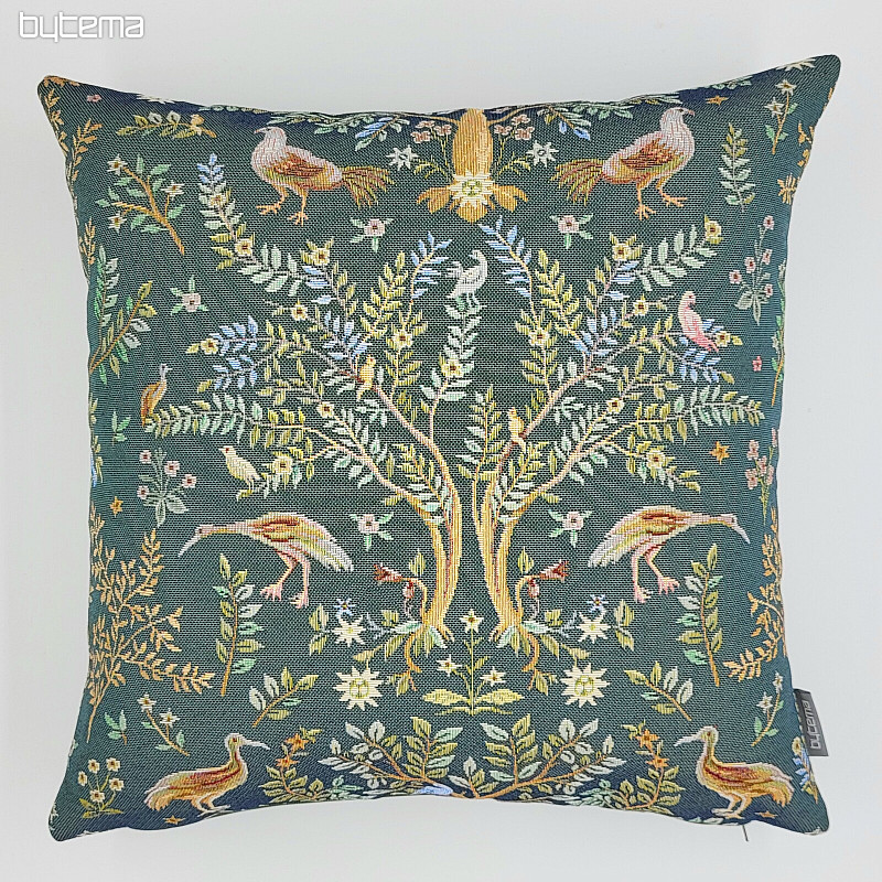 Housse de coussin tapisserie WILLIAM MORRIS vert - all over
