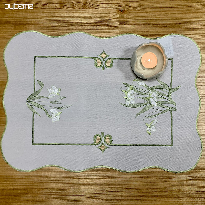 Set de table brodé BLANCHE NEIGE