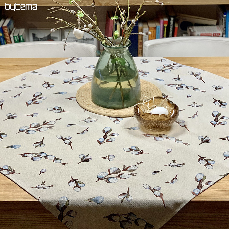 Nappe et écharpe en tapisserie CHATS JÍVA