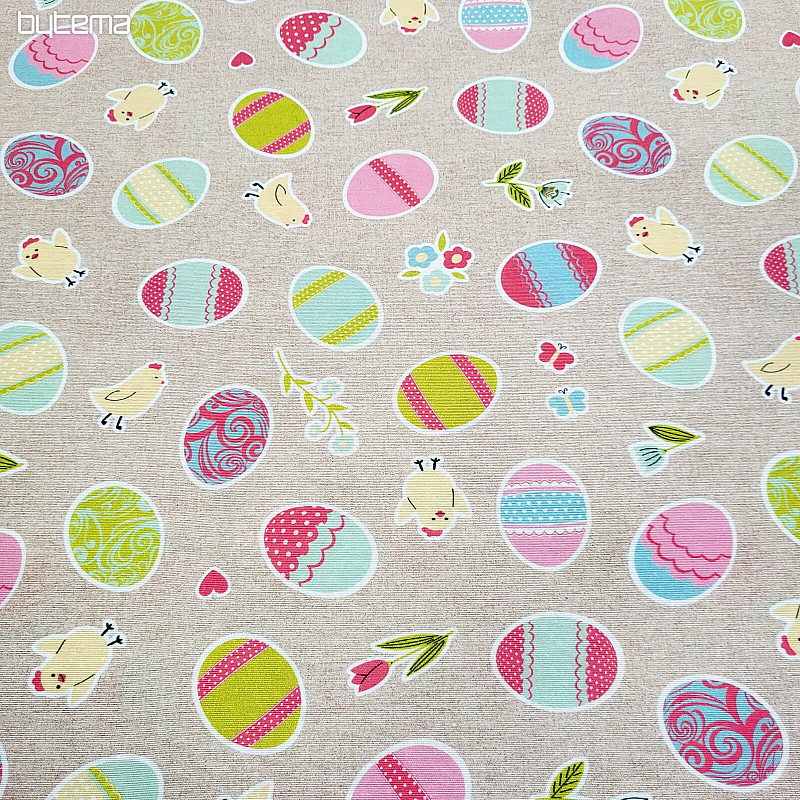 Tissu décoratif AUBERGINES PEINTES