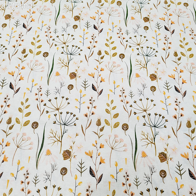 Tissu décoratif MEADOW crème