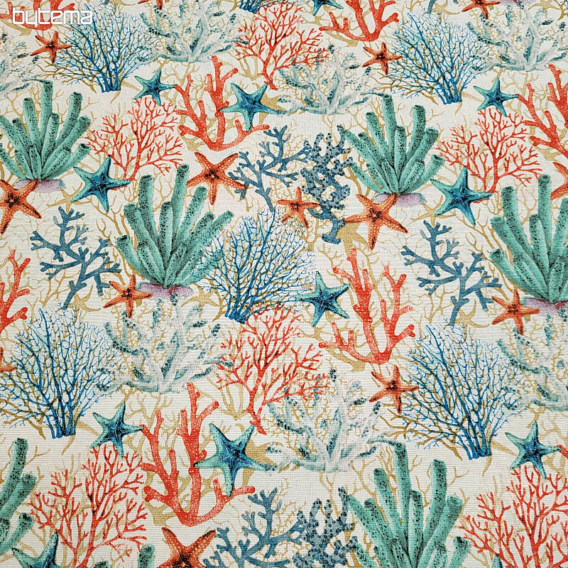 Tissu décoratif CORAIL