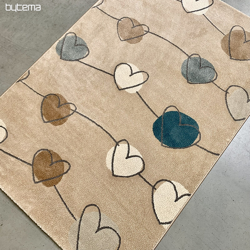 Tapis pièce SAGA coeur