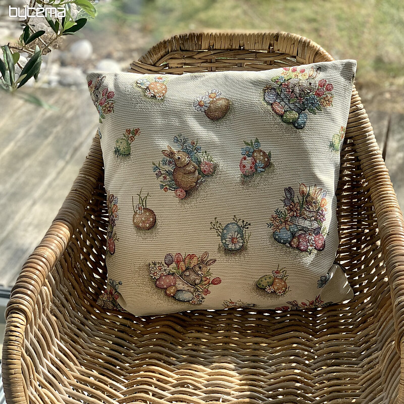 Tapisserie de Pâques HABBIT DANS UN POT DE FLEURS