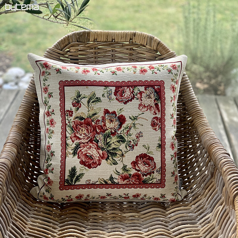 Couverture de tapisserie GRANDE DENTELLE ROSE