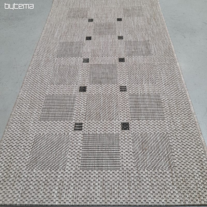Tapis bouclé FLOORLUX 20079/04 pois argent-noir