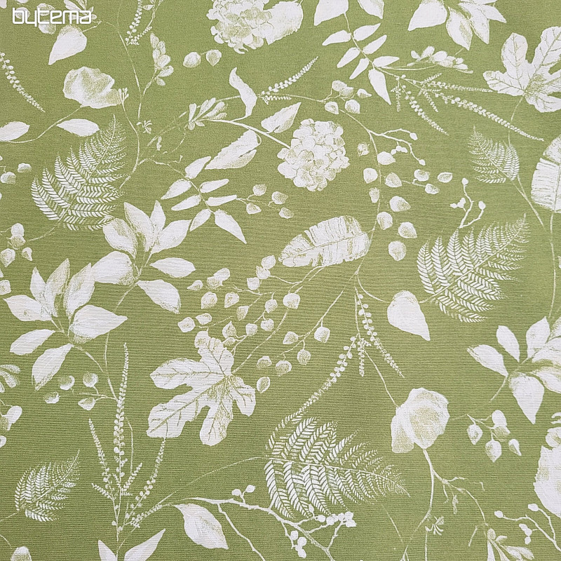 Tissu décoratif AMY FLOR vert