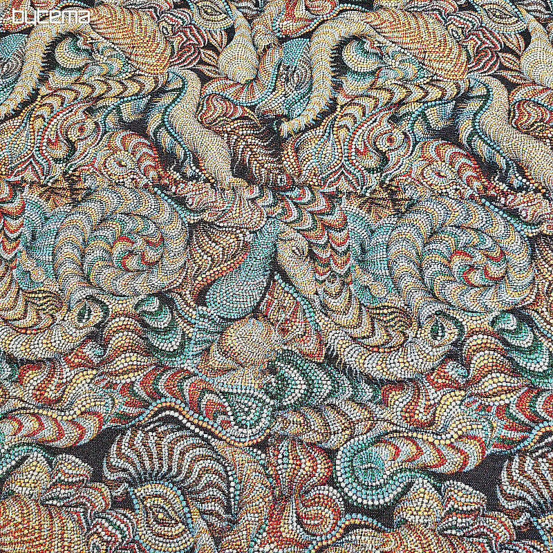 Tissu tapisserie FARADAY NOIR