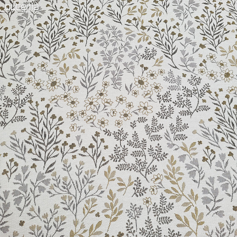 Tissu tapisserie GLADIS FLOR beige