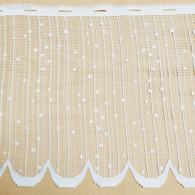 Rideau pour vitrail V 022 blanc