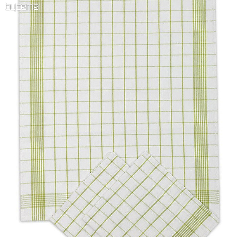 Serviettes en coton POSITIV GREEN CHECK
