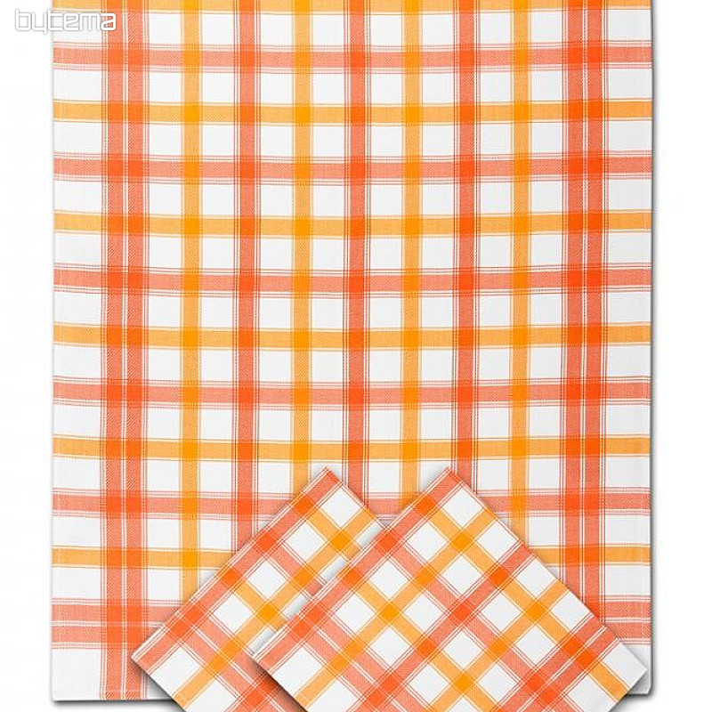 Serviettes en bambou CUBE MOYEN ORANGE