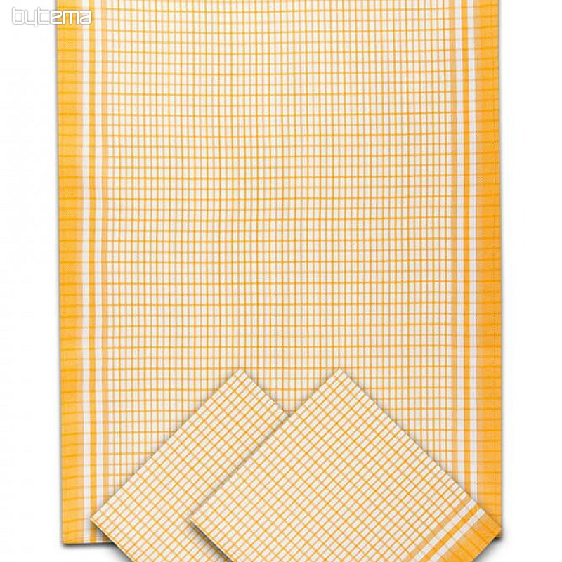 Serviettes en bambou PETIT CUBE JAUNE