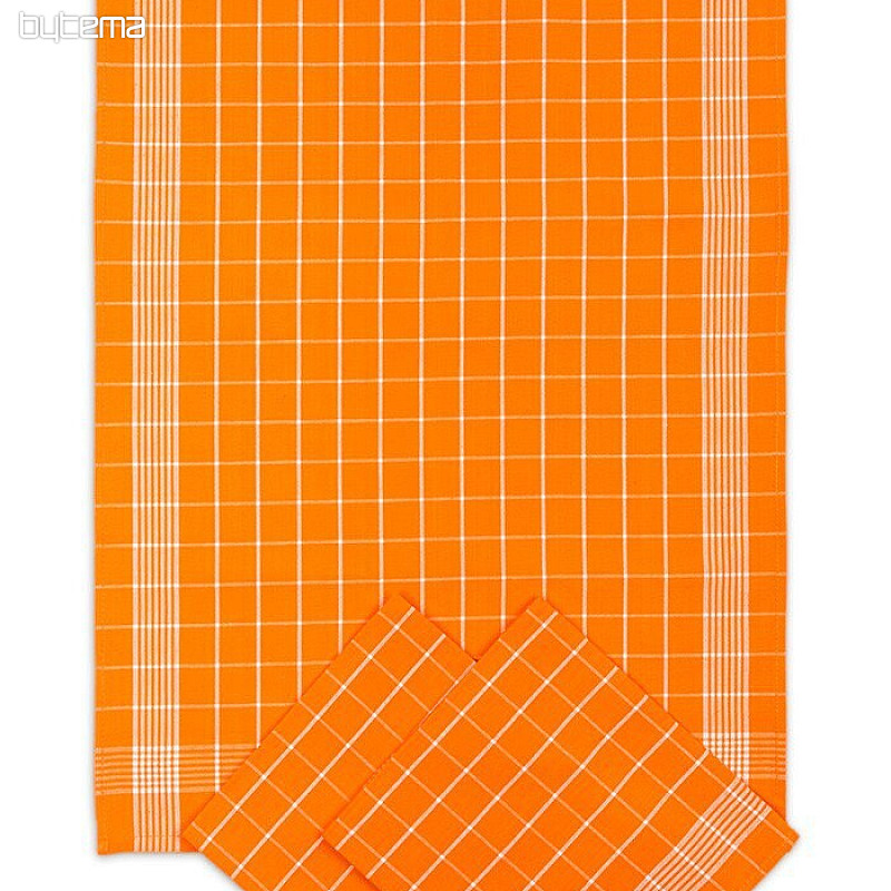 Serviettes en coton COCHE ORANGE NÉGATIVE