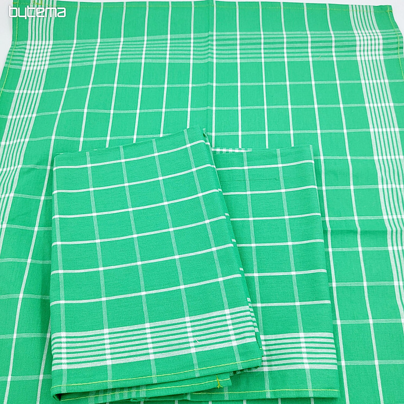 Serviettes en coton COCHE VERTE NÉGATIVE