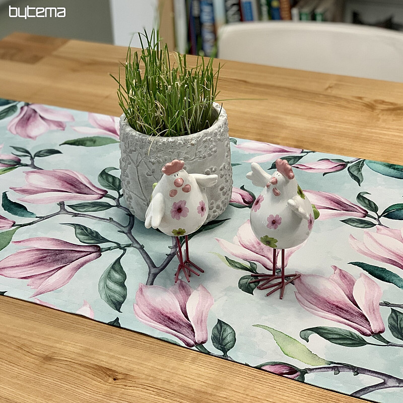 Foulard décoratif MAGNOLIE vert
