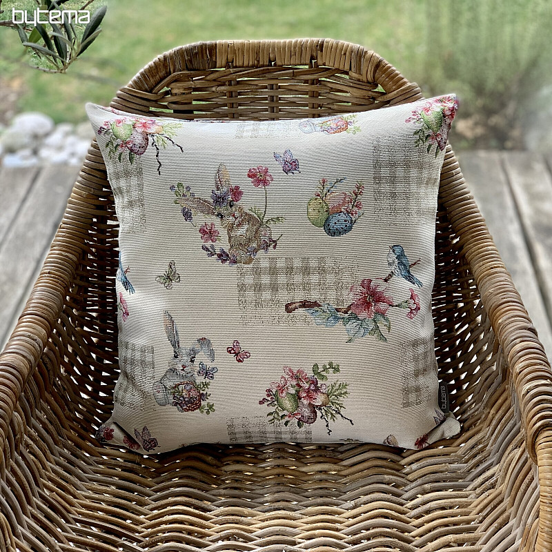 Housse de tapisserie de Pâques LAPIN BEIGE