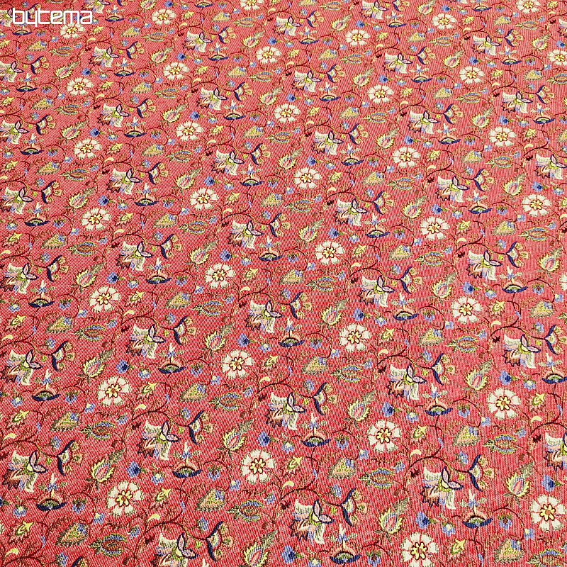 Tissu tapisserie MALVARROSA ROUGE