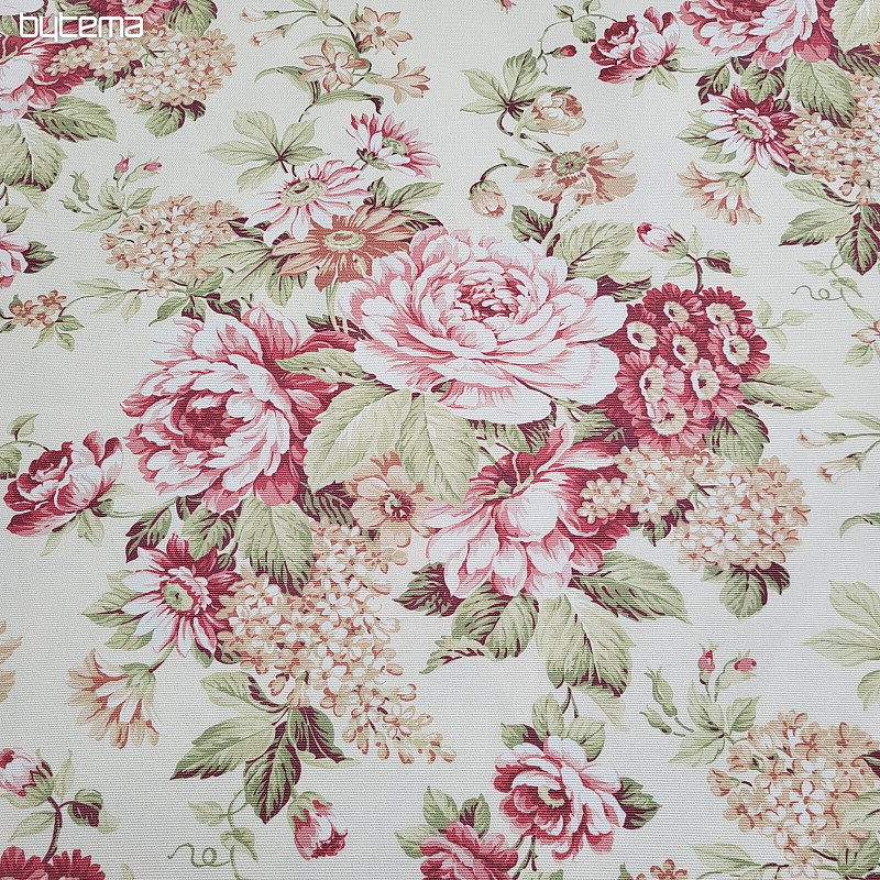 Tissu décoratif DOMINA GRANDE FLEUR