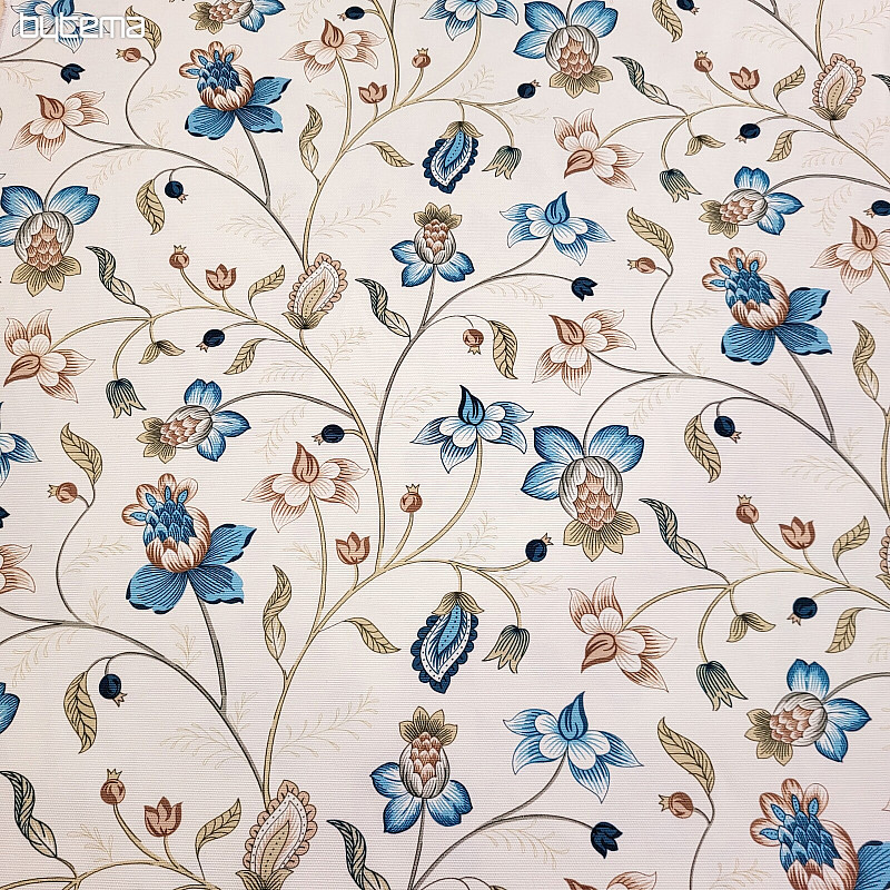 Tissu décoratif DAKOTA BLUE SMALL FLOWERS