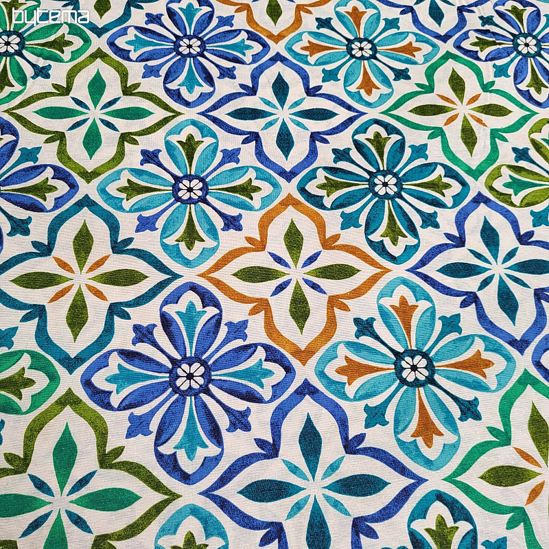 Tissu décoratif JONELA TURQUOISE