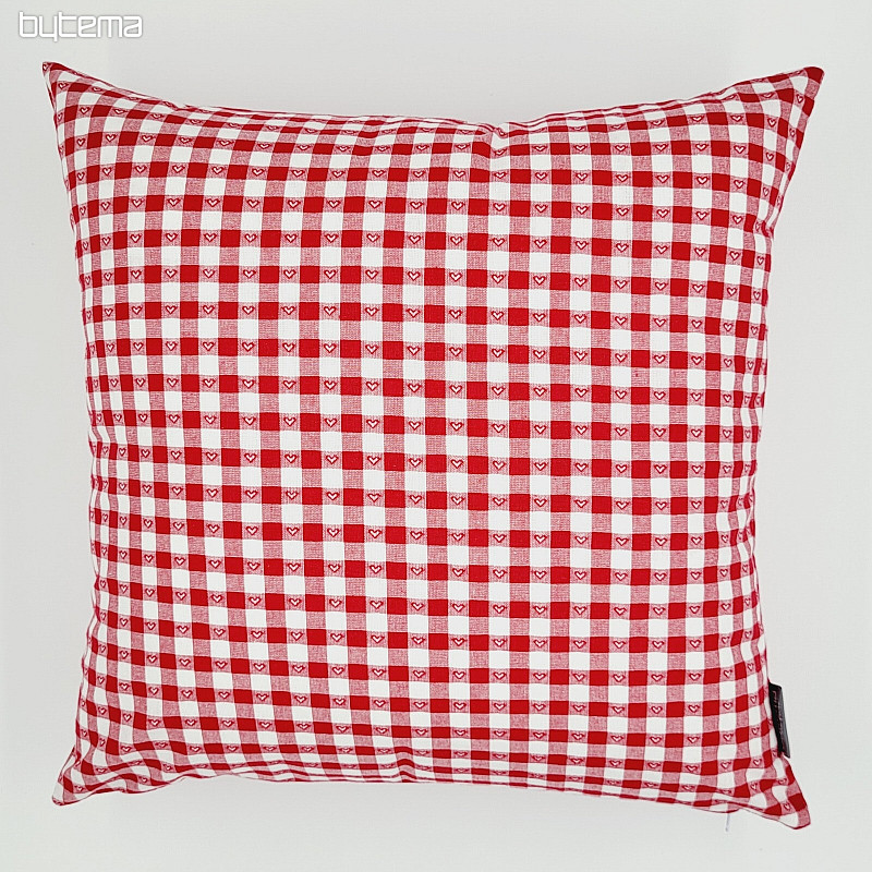 Taie d'oreiller décorative SOFI HEART rouge