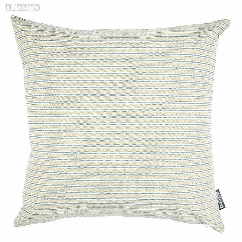 Taie d&#39;oreiller décorative IRIS STRIPES BLEU