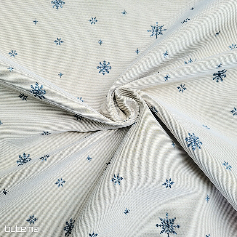 Tissu tapisserie SOFT FLAKE BLUE