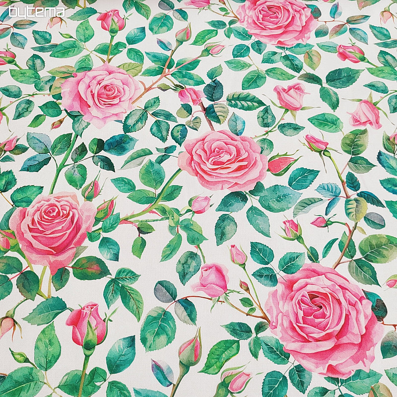 Tissu décoratif ROSE HOPE