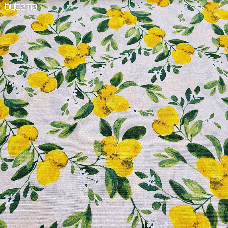 Tissu décoratif CITRONNIER
