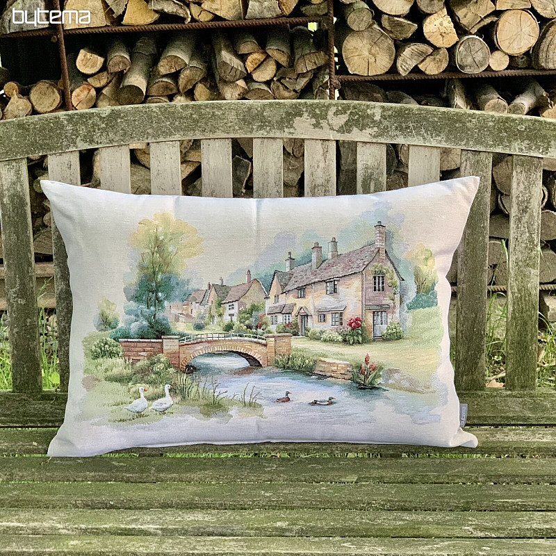 Coussin tapisserie COTSWOLDS BRIDGE