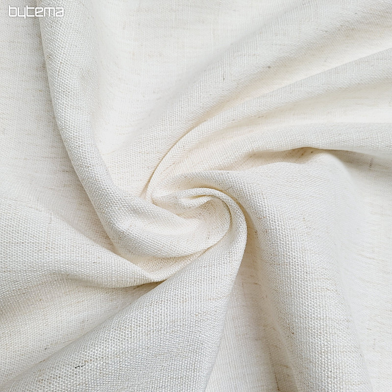 Tissu décoratif LINO BLANC