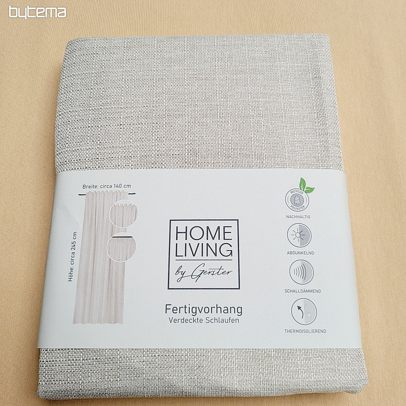 Rideau prêt à poser luxueux HOME LIVING beige