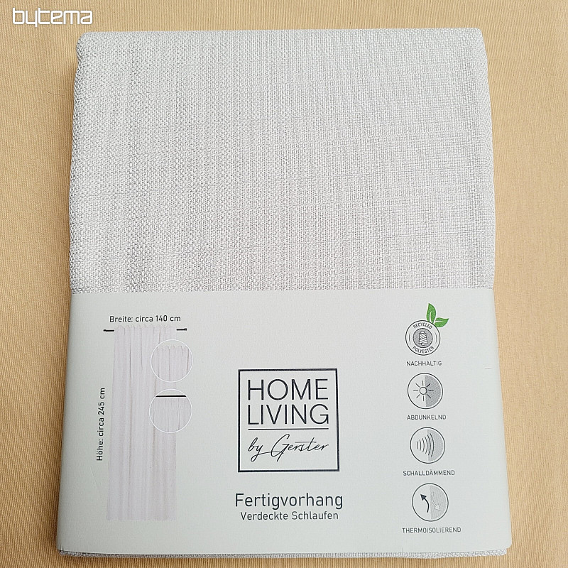 Rideau prêt à poser luxueux HOME LIVING crème