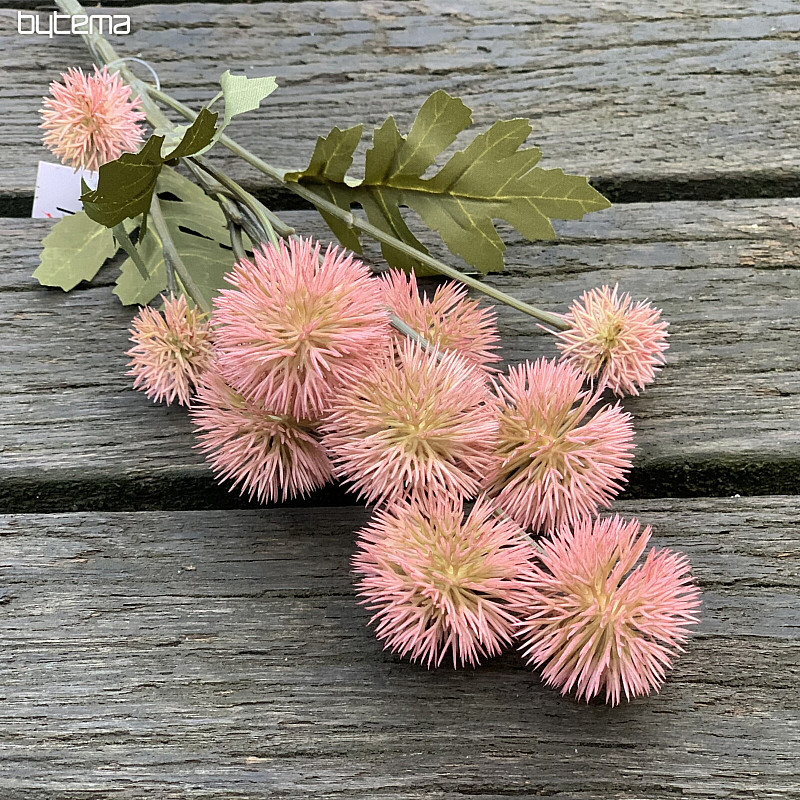 POMPON EN PLASTIQUE SEC ROSE