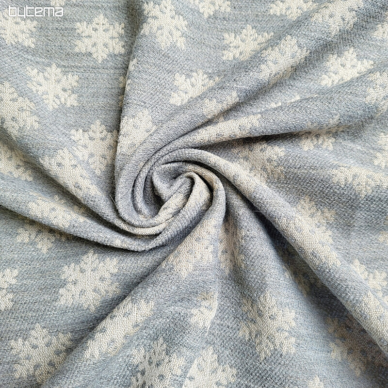 Tissu décoratif luxueux FLAKES GREY