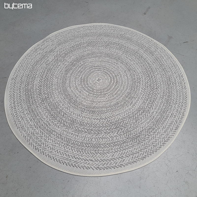 Tapis d'extérieur STAR rosace gris
